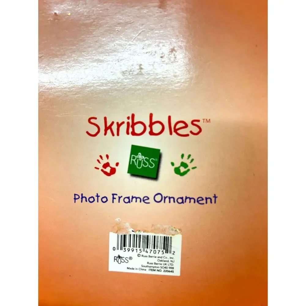 Russ Skribbles Photo Fame Ornanent Ceramic Star Friends a True Blessing 5